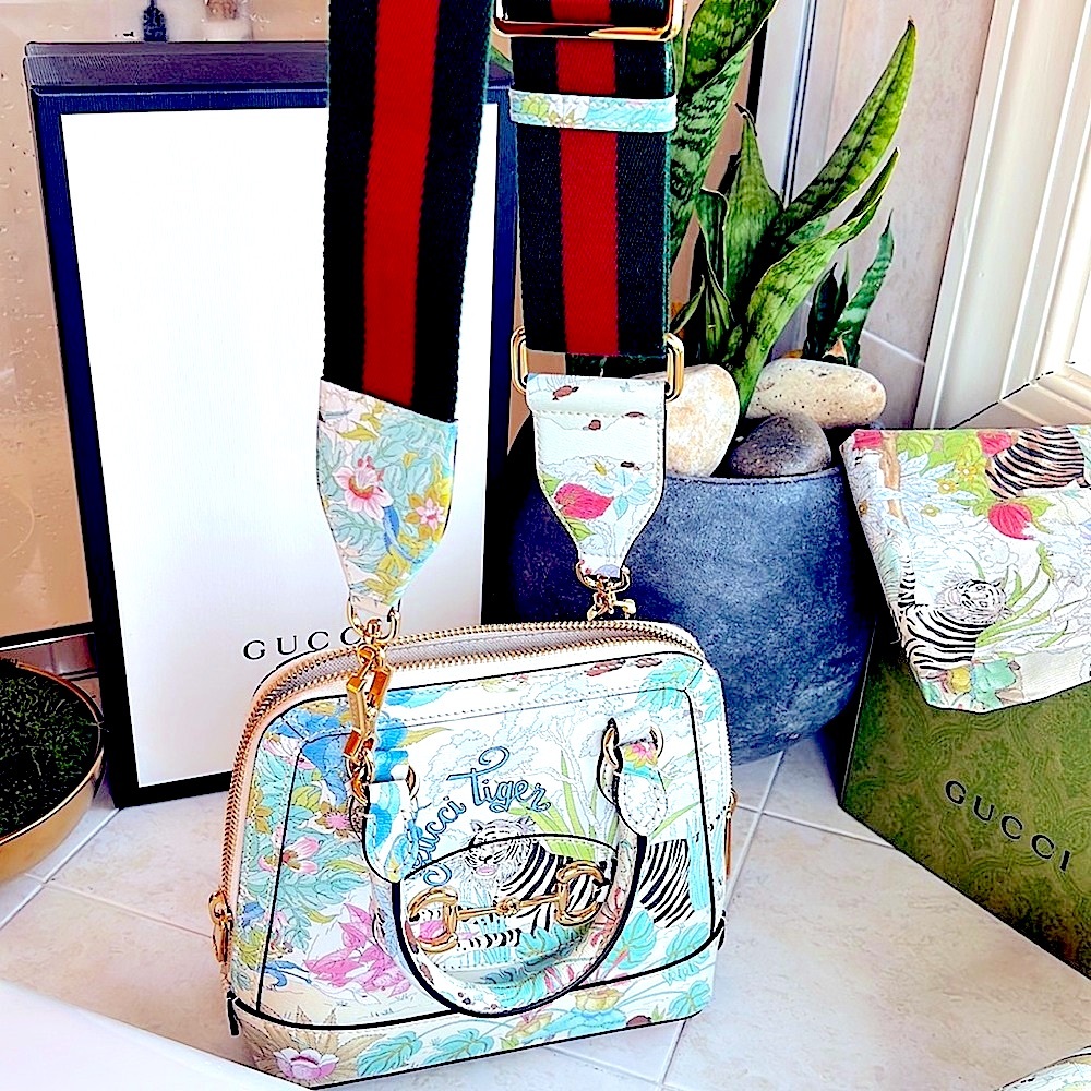 Gucci horsebit tiger Floral Print Women's Bag and wallet - Picture 15 of 16